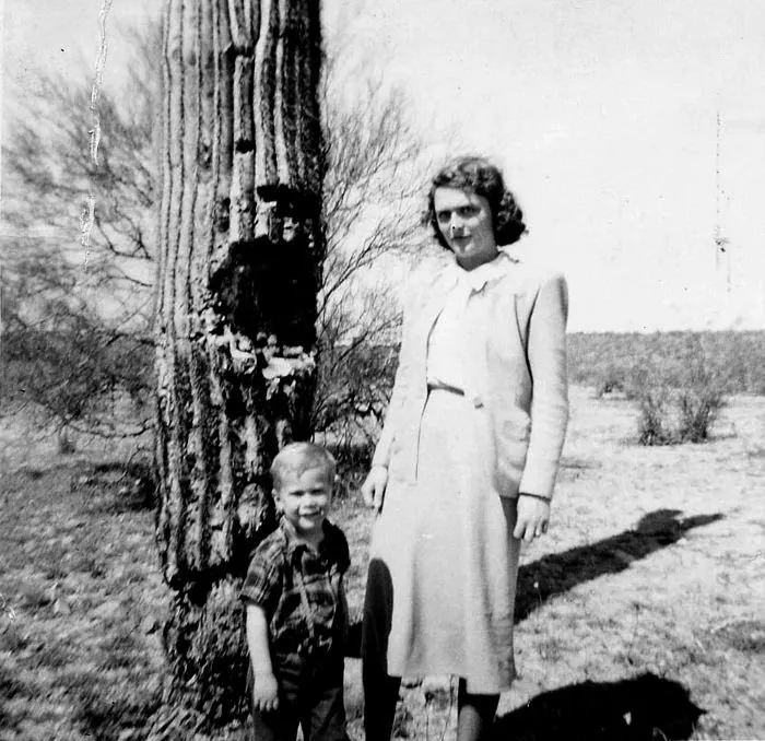 Barbara Bush and George W., Taken on Trip from Odessa to Whittier, California