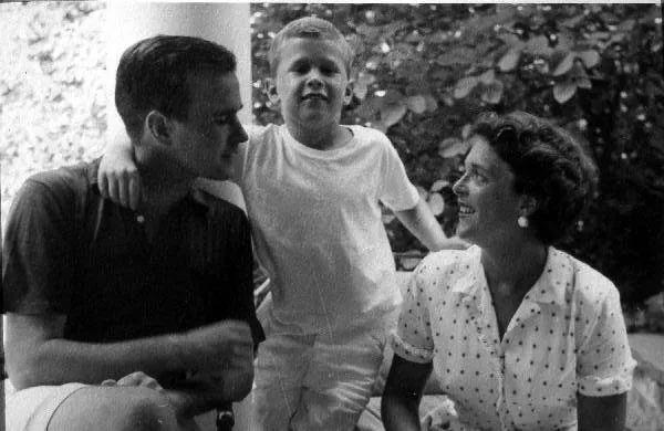 George and Barbara Enjoy Vacation with George W.