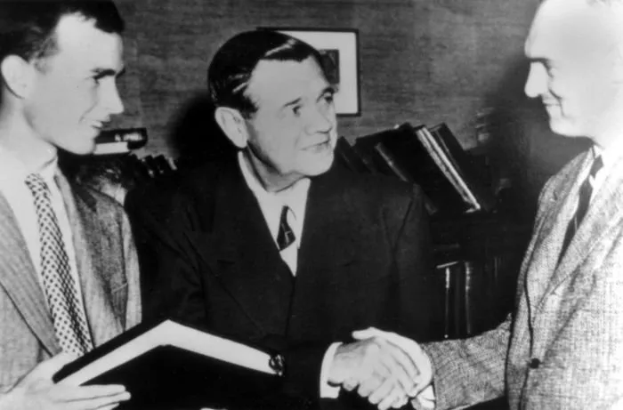 George Herbert Walker Bush, Babe Ruth, and Ethan Allen at New Haven, CT, 1948