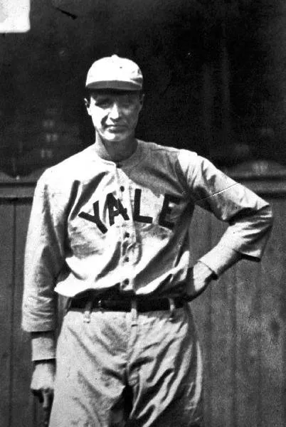 Prescott Bush in Yale Baseball Uniform