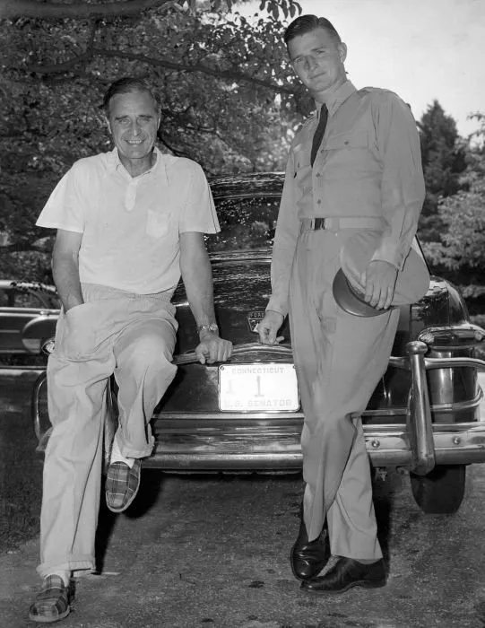 Prescott with his Son Jonathan