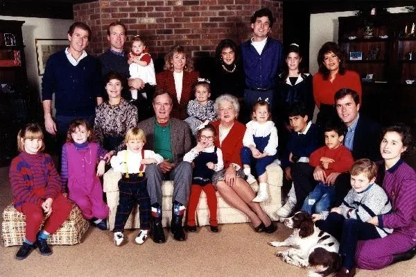 Family portrait at Camp David