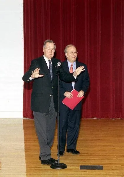 George Bush and Karl Rove
