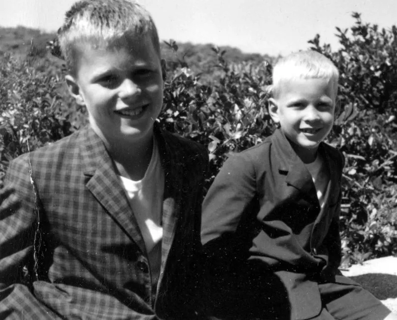 Jeb and Neil at Walker's Point, Kennebunkport, Maine