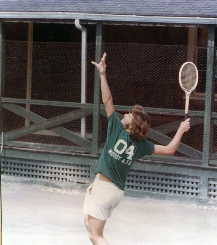 Jeb Bush Playing Tennis at Kennebunkport
