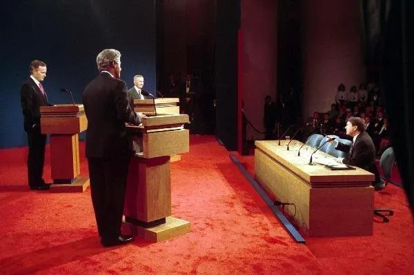 Presidential debate with Bill Clinton and Ross Perot