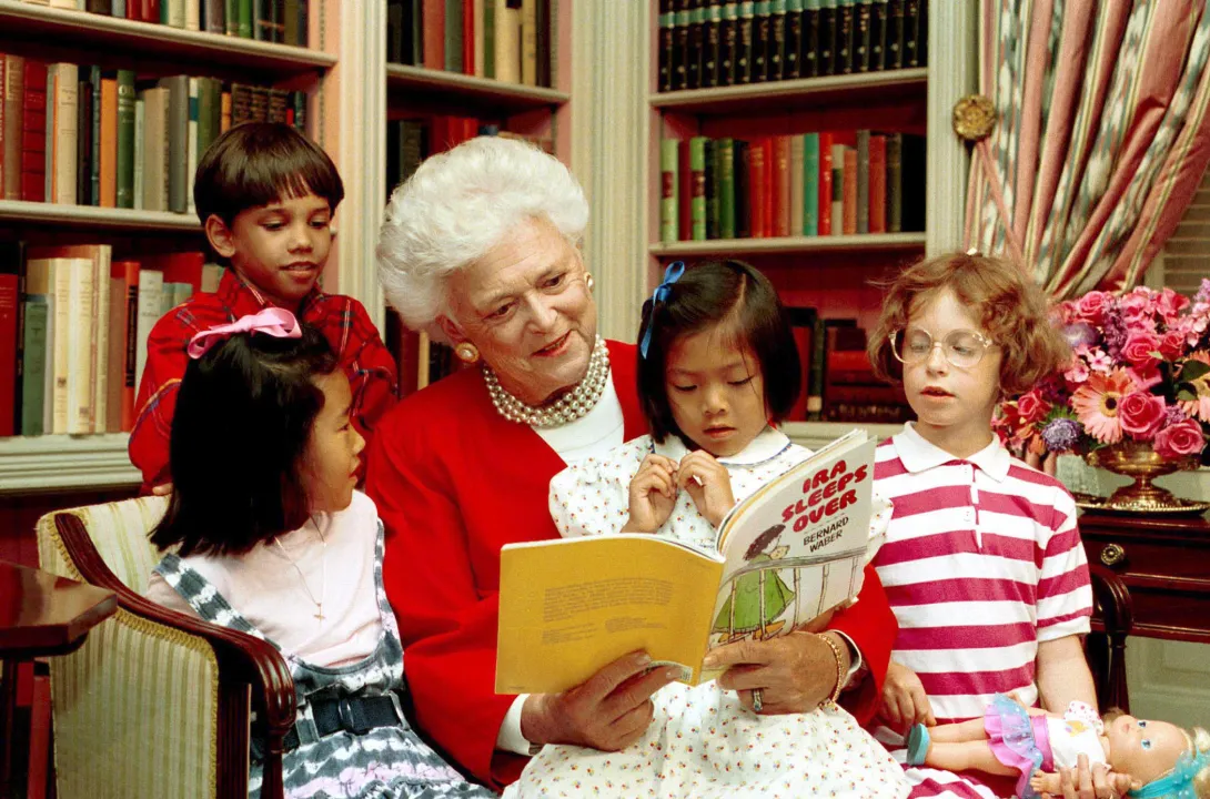 First Lady Barbara Bush at the White House