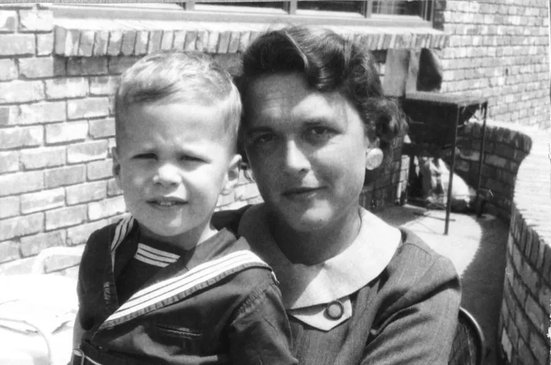 Barbara and Jeb Bush (age 3)