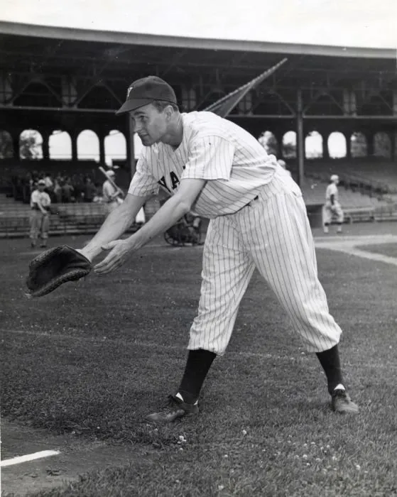 George Bush as Yale Baseball Player