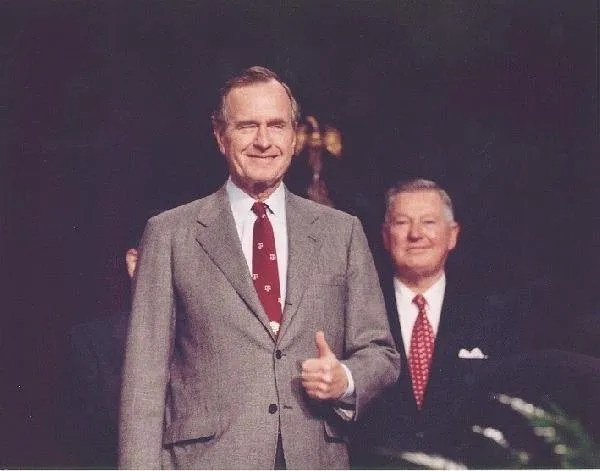 President Bush addresses the faculty and students of Texas A&M University