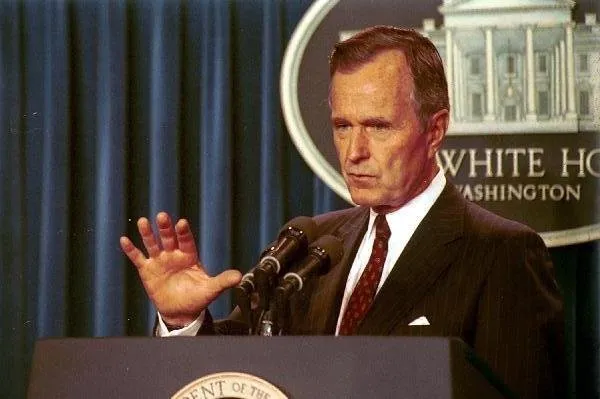 Press Conference regarding Iraq's Invasion of Kuwait