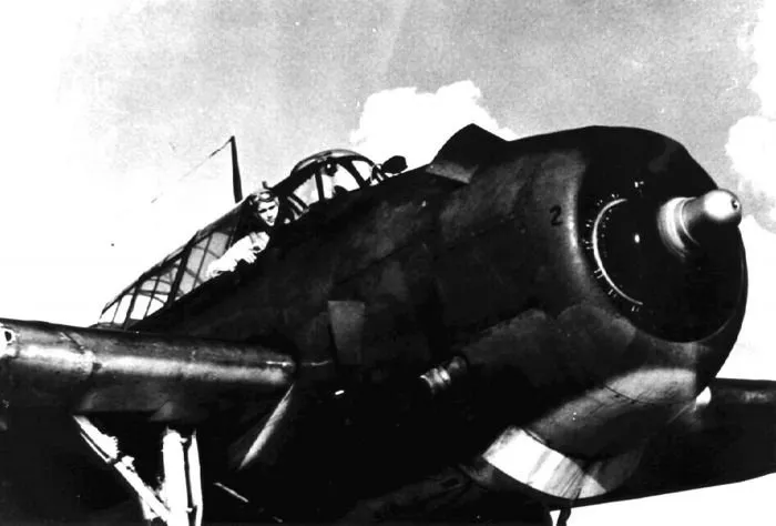 Navy Pilot, George Bush, in TBM Avenger