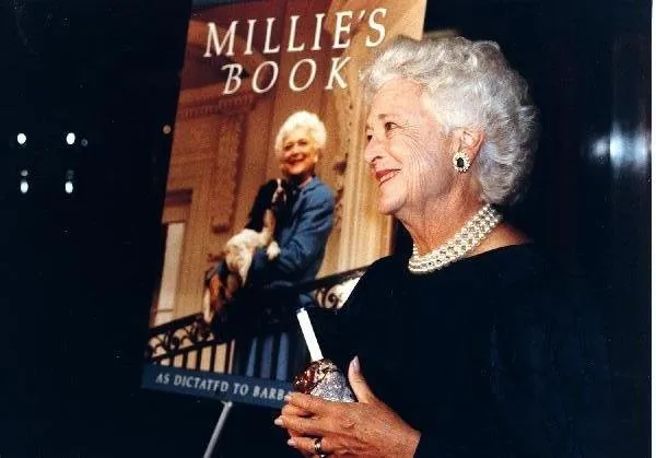 Mrs. Bush ppening celebration for Millie's book