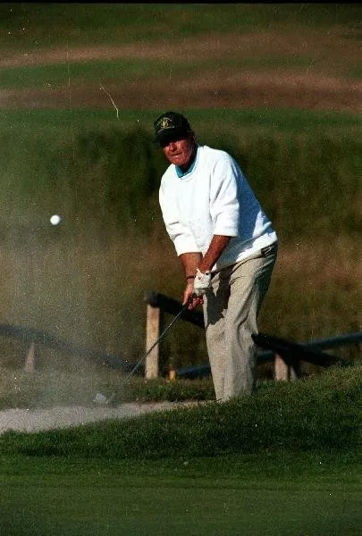 Playing golf at Kennebunkport