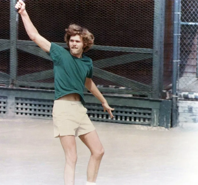 Jeb Bush Playing Tennis at Kennebunkport