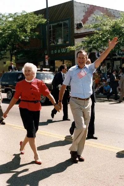 Vice President and Mrs. Bush attend the Fourth of July Parade in Wyandotte, Michigan