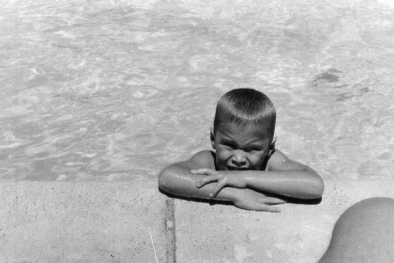 Jeb Bush in a swimming pool